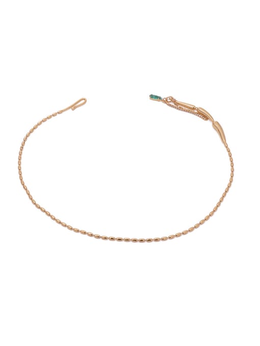 golden Brass Tassel Vintage Lariat Necklace
