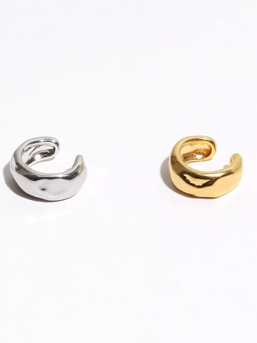 TINGS Brass Rhinestone Irregular Minimalist Single Earring 2