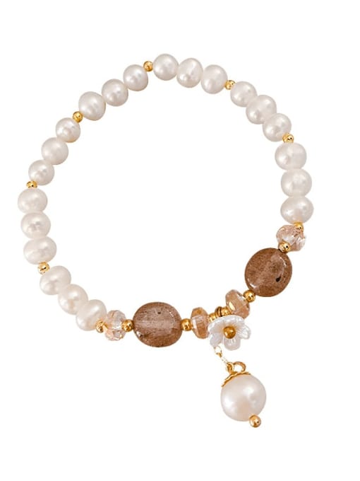 Papara Alloy Imitation Pearl Trend Beaded Bracelet 0