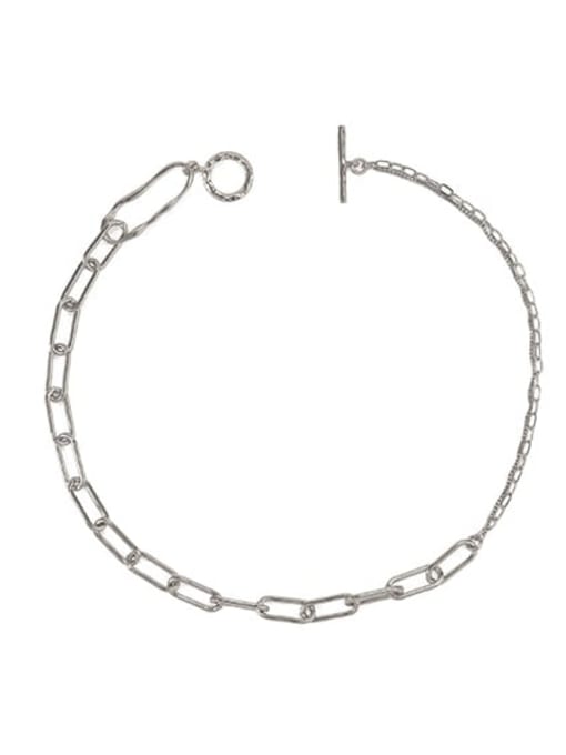 Platinum Brass Hollow Geometric chain Vintage Necklace