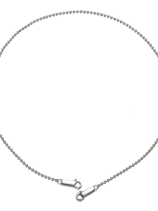 Round bead necklace Brass Geometric Minimalist Link Necklace