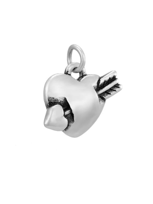 Desoto Stainless steel 3d heart Diy accessory pendant 3