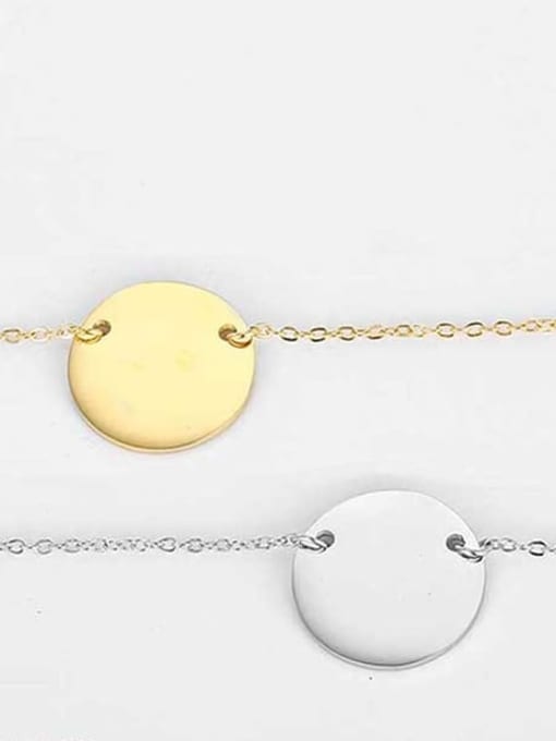Desoto Stainless steel Round Minimalist Necklace 2