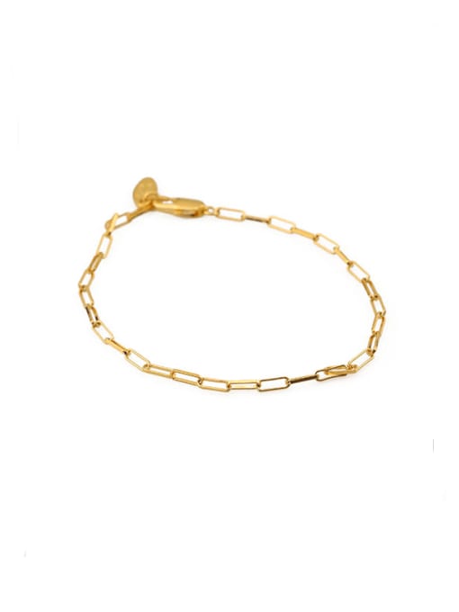 ACCA Brass Hollow Geometric chain Minimalist Necklace 2