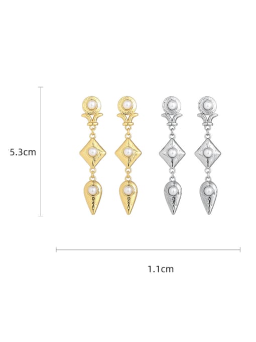 Five Color Brass Tassel Minimalist Drop Earring 2