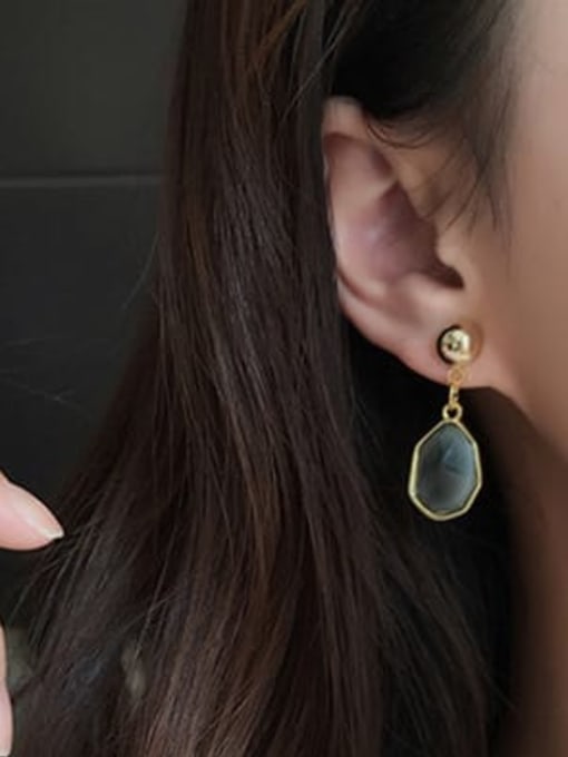HYACINTH Copper Resin Geometric Bohemia Drop Trend Korean Fashion Earring 3