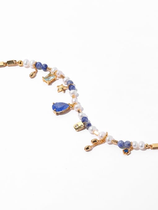 Necklace Brass Cubic Zirconia Water Drop Vintage Necklace