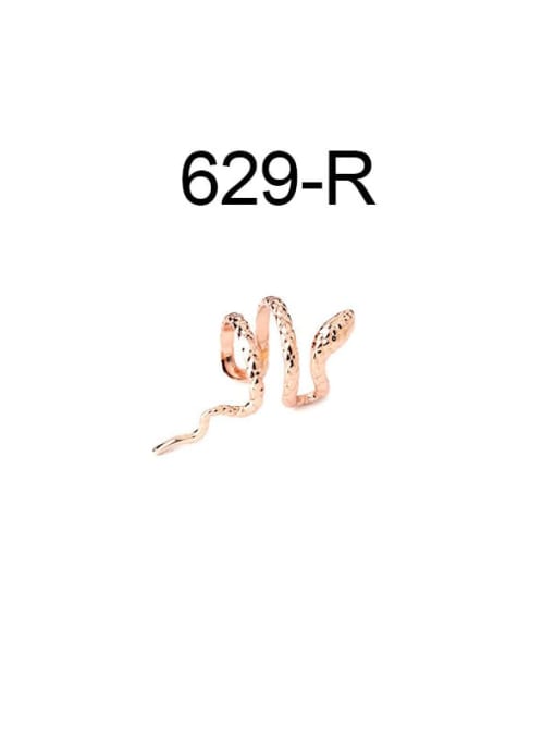 rose gold Brass Snake Vintage Single Earring (Single Only One)