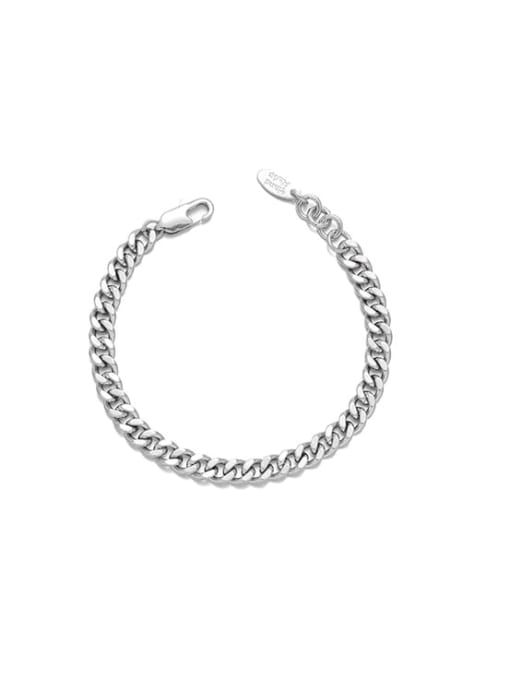 TINGS Brass Geometric Hip Hop Link Hollow    Chain Bracelet 0