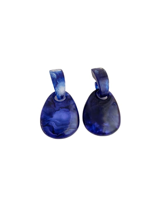 Blue acrylic Drop Earrings Resin Water Drop Vintage Drop Earring/Multi-Color Optional