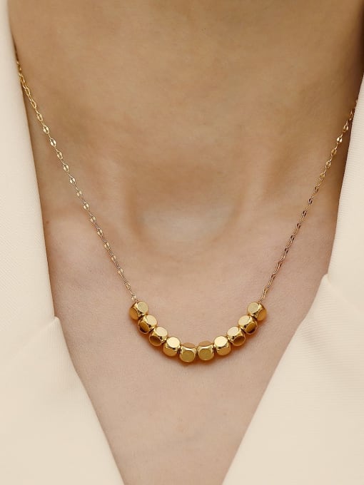 HYACINTH Brass  Smooth Locket Minimalist Trend Korean Fashion Necklace 2