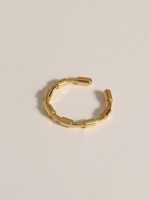 JZ101 Brass Geometric Vintage Band Fashion Ring