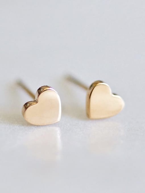 Desoto Stainless steel Heart Minimalist Stud Earring 0