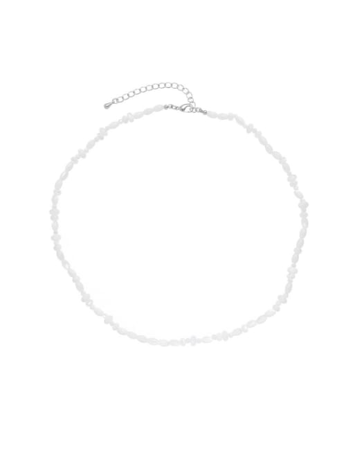 Beizhu necklace Brass Shell Letter Minimalist Necklace