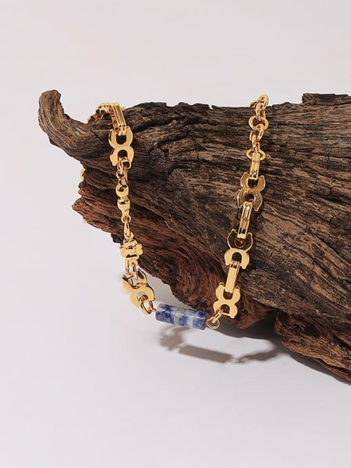 TINGS Brass Geometric Vintage Link Bracelet 3