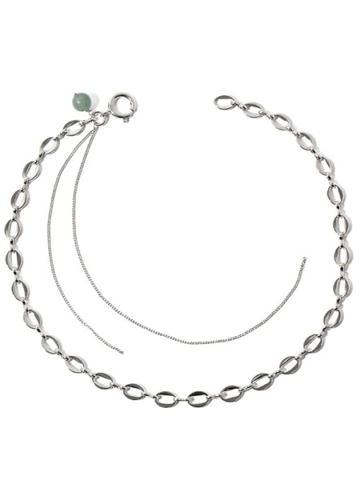 TINGS Brass Hollow Geometric Chain Minimalist  Necklace 0