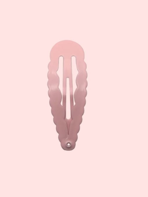 pink（1 Pack = 20 Pcs） Alloy Enamel Cute Water Drop  Multi Color Hair Barrette