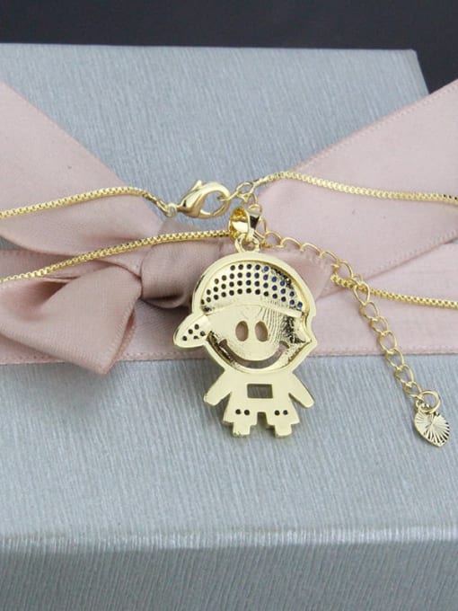 renchi Brass Angel Minimalist Necklace 2