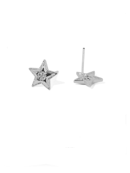ACCA Brass Star Minimalist Stud Earring 2