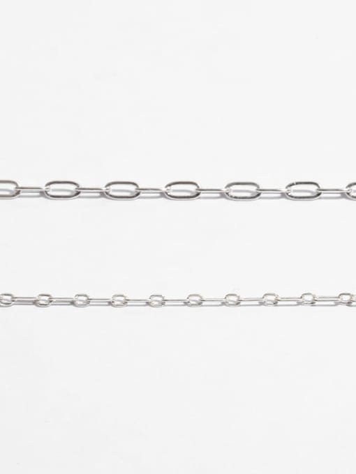 TINGS Brass Hollow Geometric Chain Minimalist Necklace 2