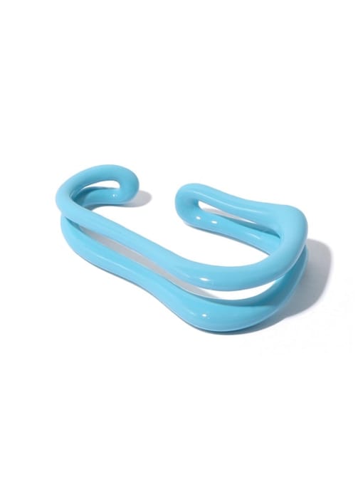 Blue (sold separately) Alloy Enamel Geometric Minimalist Hook Earring