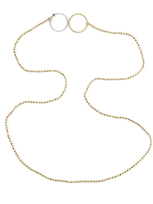 ACCA Brass Bead Geometric Vintage Necklace 3