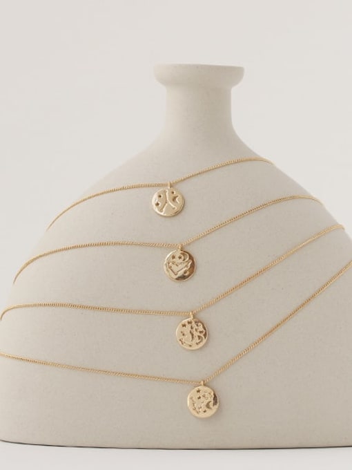 ACCA Brass Minimalist  Twelve constellations Pendant Necklace 2