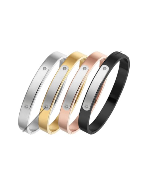 Desoto Stainless steel Geometric Minimalist Band Bangle 3