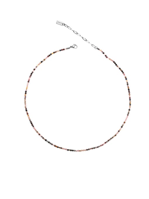 necklace Brass Glass beads  Minimalist Irregular  Bracelet and Necklace Set