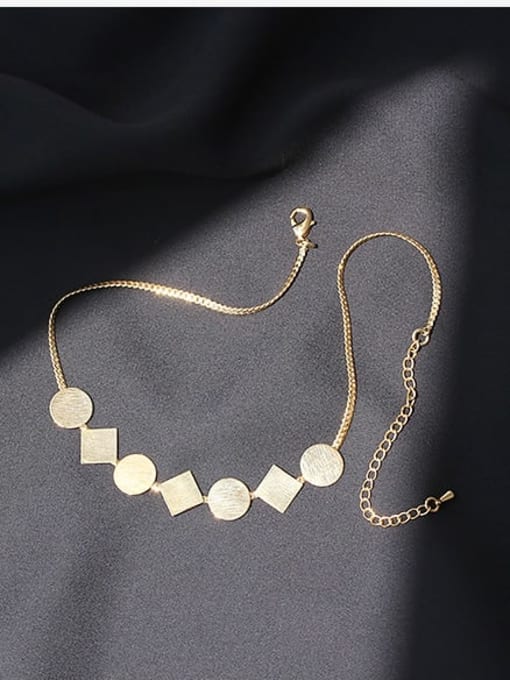ACCA Brass Smooth Geometric Minimalist Necklace 3
