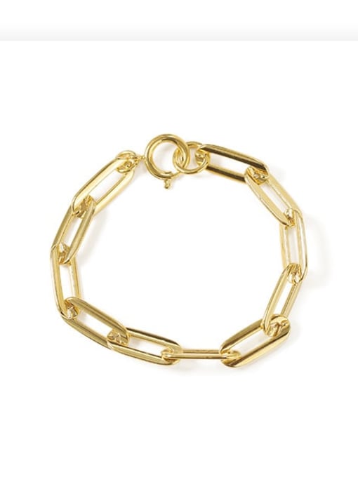 ACCA Brass hollow chain Geometric Vintage Link Bracelet 1