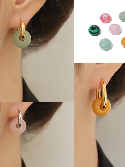 TINGS Brass Geometric Minimalist Huggie Earring 1