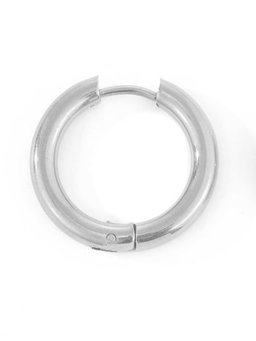 20mm steel Stainless steel Geometric Minimalist Huggie Earring