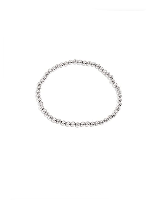 Titanium steel (adjustable elastic rope) Titanium Steel Bead Geometric Minimalist Adjustable Bracelet