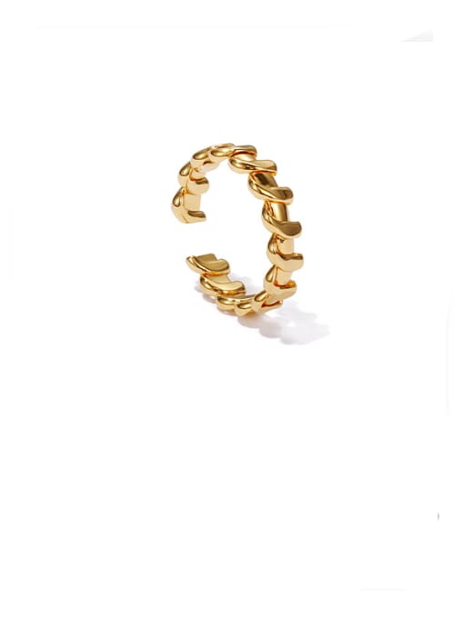 Line ring Brass Geometric Minimalist Band Ring
