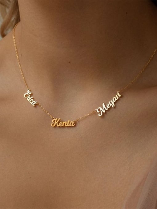 Desoto Stainless steel DIY Lettering Necklace Name Necklace 2