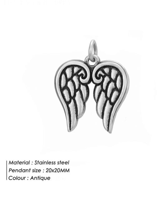 Desoto Stainless Steel Wings Pendant Diy Jewelry Accessories 2