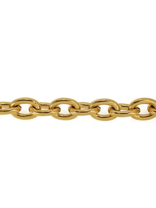 ACCA Brass  Hollow Geometric Chain Artisan Link Bracelet 2