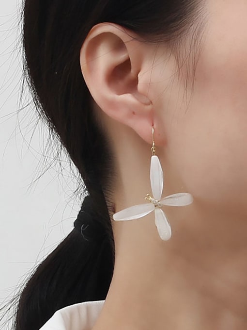 HYACINTH Brass  Geometric Minimalist Drop Trend Korean Fashion Earring 1