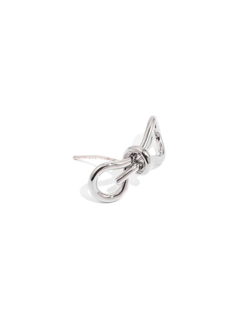 ACCA Brass Bowknot Minimalist Stud Earring 2