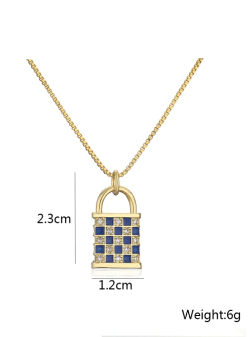AOG Brass Cubic Zirconia Locket Vintage Necklace 4