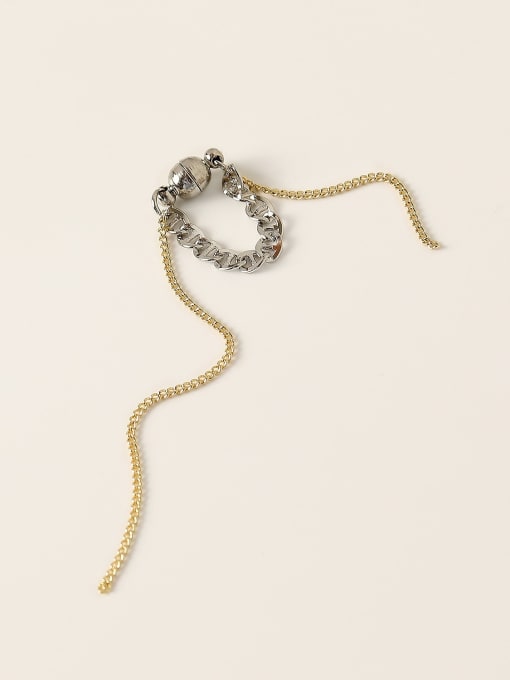 HYACINTH Brass Tassel Vintage Single Trend Korean Fashion Earring 0