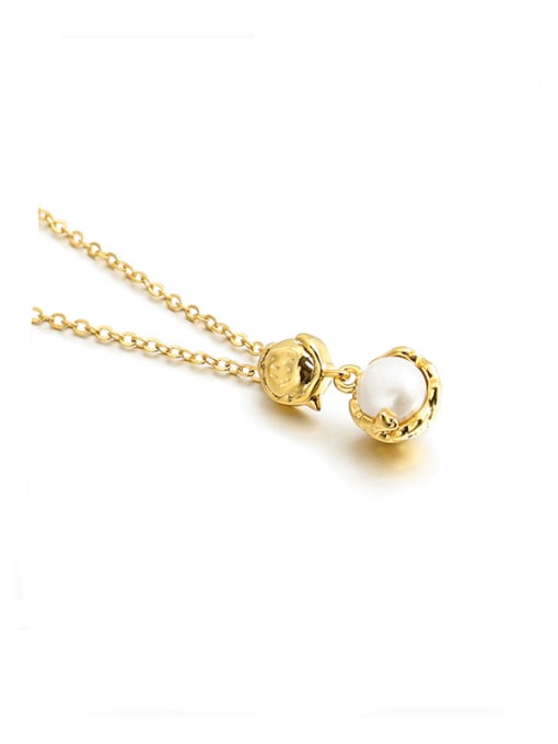 Pearl necklace Brass Imitation Pearl Geometric Minimalist Necklace