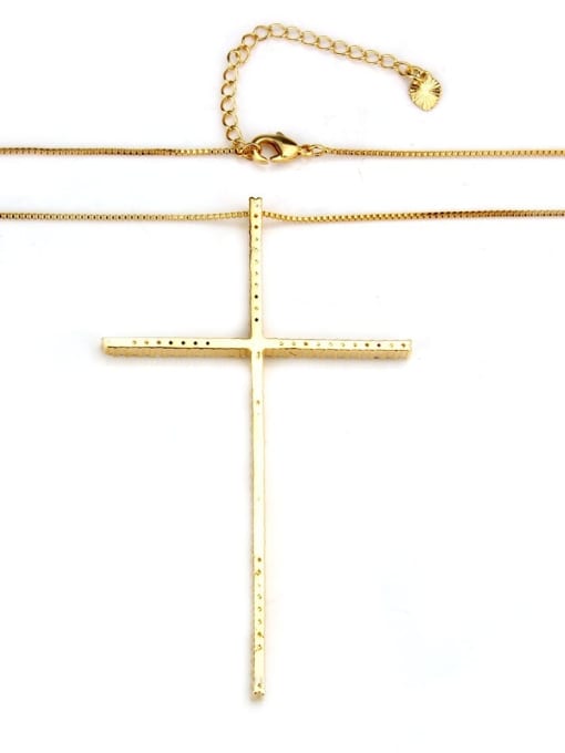 renchi Brass Cubic Zirconia Religious Minimalist Regligious Necklace 3