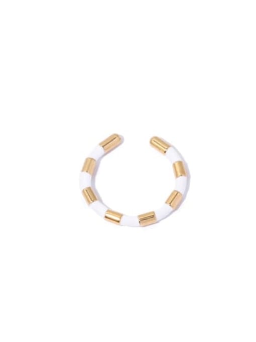 Style 6 Brass Enamel Geometric Minimalist Band Ring