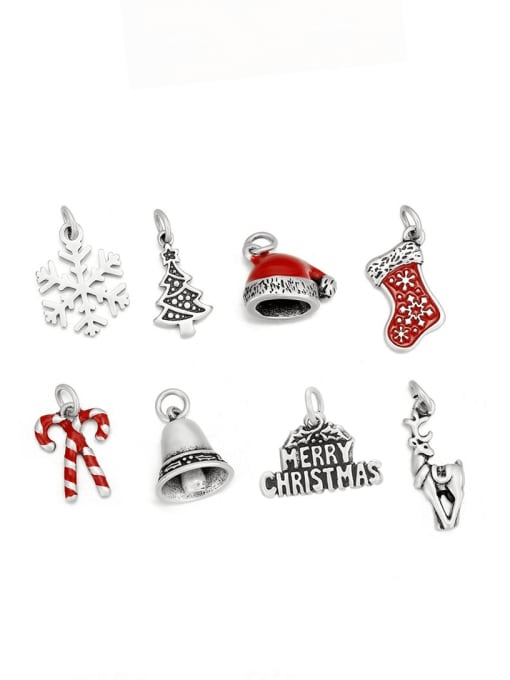 Desoto Stainless Steel 3d Accessories Christmas Series Pendant 1