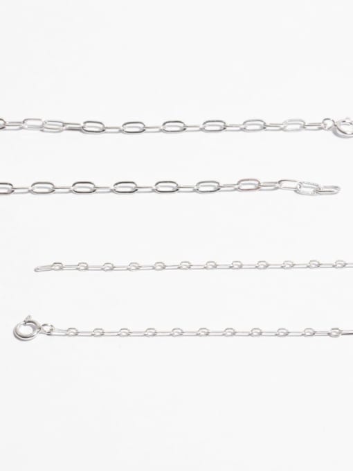 TINGS Brass Hollow Geometric Chain Minimalist Necklace 3