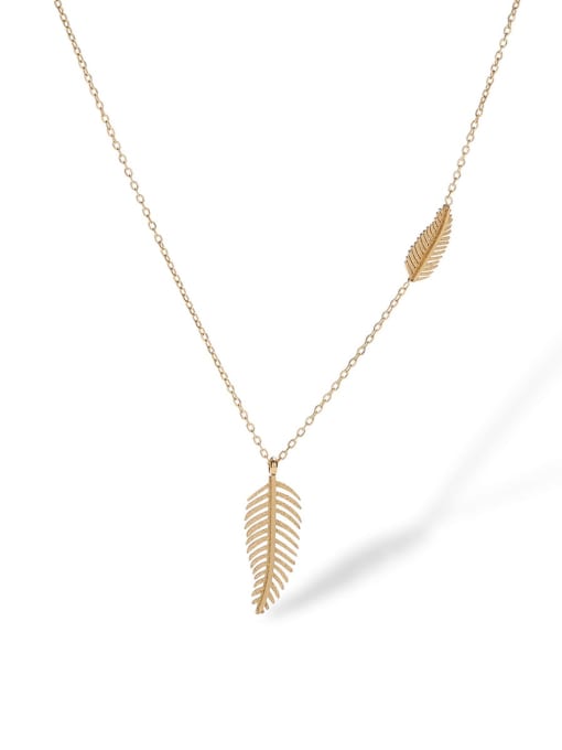 AOG Titanium Steel Feather Hip Hop Multi Strand Necklace 4