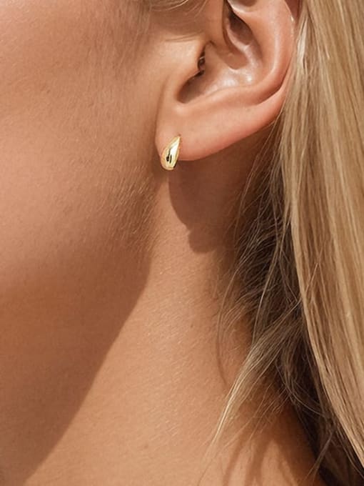 Desoto Stainless steel Water Drop Minimalist Stud Earring 2