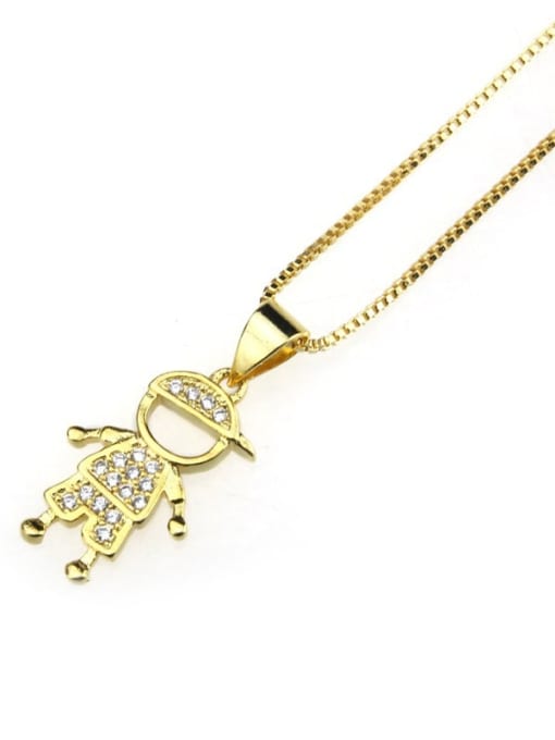 renchi Brass Cubic Zirconia Cute Necklace 3